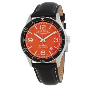 Armand Nicolet M2H Automatic Orange Dial Men's Watch A740HNA-OR-P140NR2