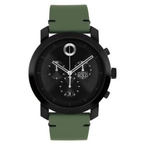 Movado Impulse Chronograph Quartz Black Dial Men's Watch 3601360