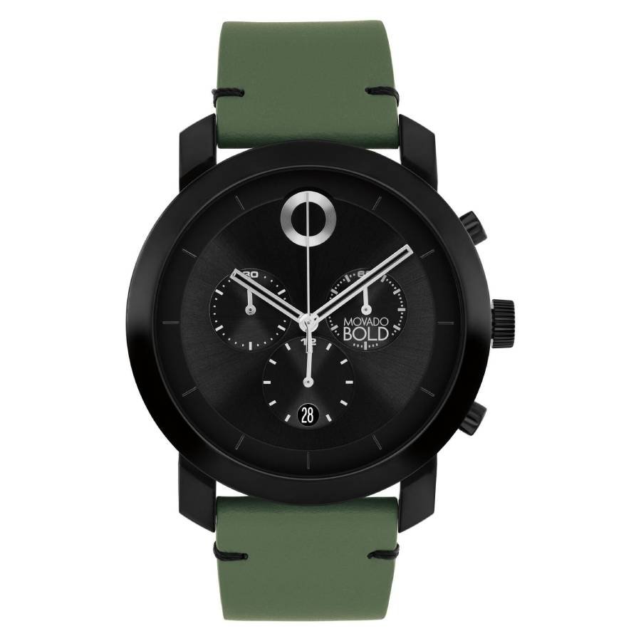 Movado Impulse Chronograph Quartz Black Dial Men's Watch 3601360