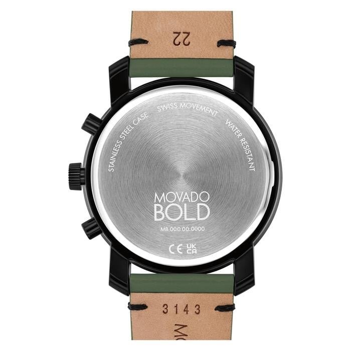 Movado Impulse Chronograph Quartz Black Dial Men's Watch 3601360 - Image 3