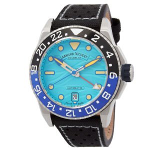 Armand Nicolet JSH GMT Automatic Batman Bezel Men's Watch A487RGU-TF-P0640NC8