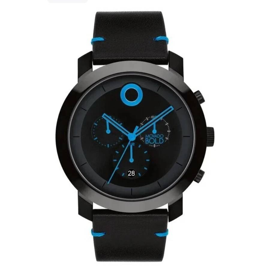 Movado Impulse Chronograph Quartz Black Dial Men's Watch 3601067