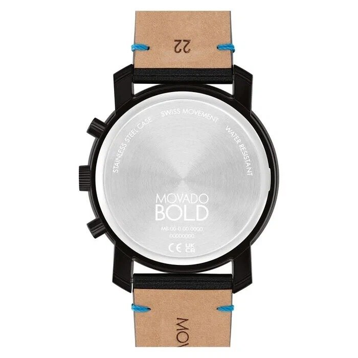 Movado Impulse Chronograph Quartz Black Dial Men's Watch 3601067 - Image 2
