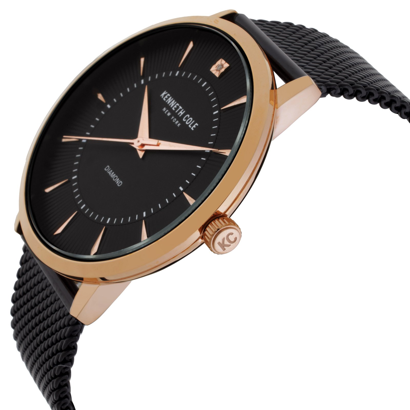 Kenneth Cole Diamond Quartz Black Dial Men's Watch KCWGG2653005 - Image 2