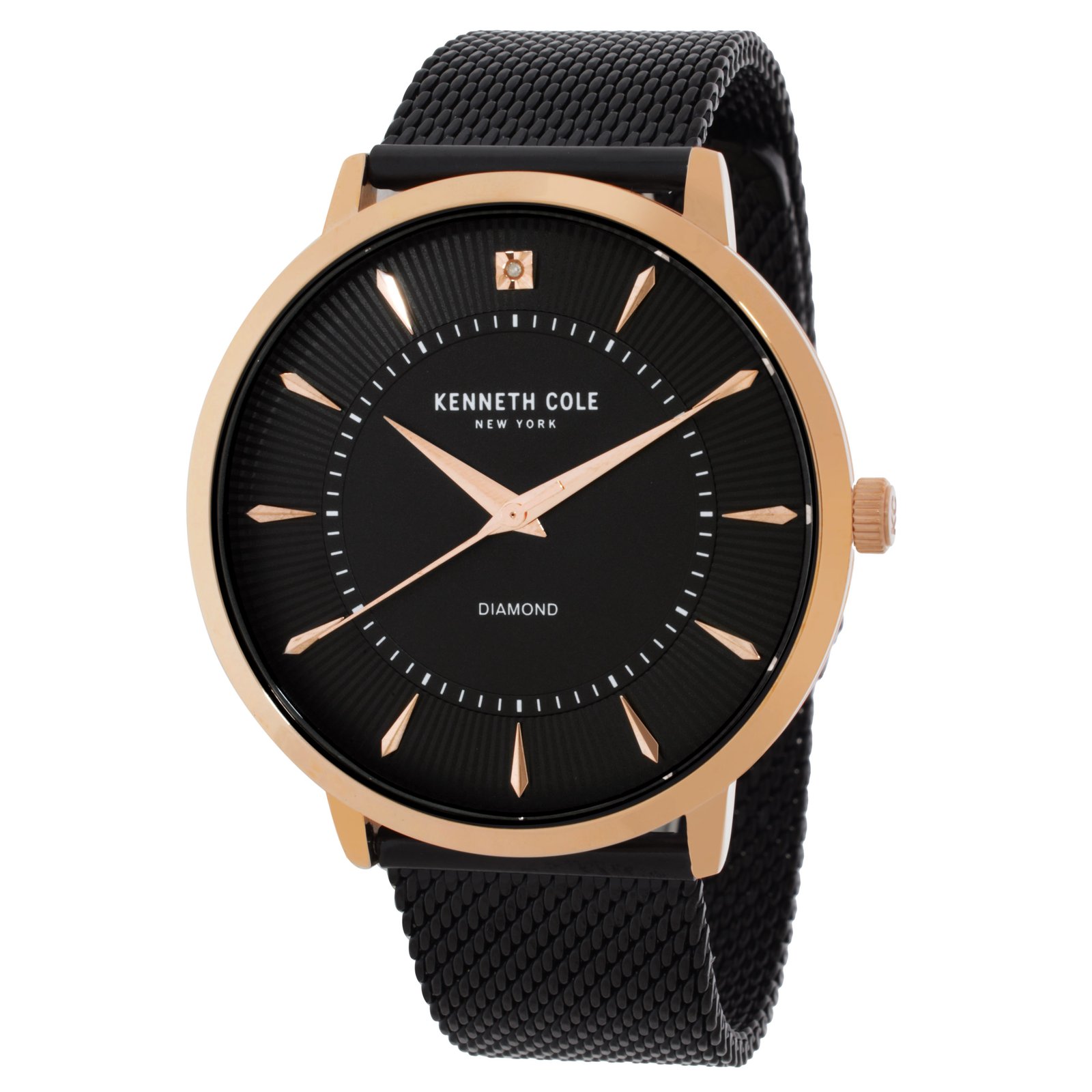 Kenneth Cole Diamond Quartz Black Dial Men's Watch KCWGG2653005 - Image 3