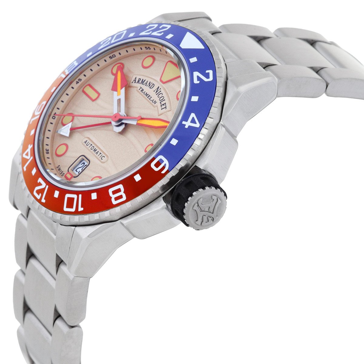 Armand Nicolet JSH GMT Automatic Men's Watch A487RGN-KO-MA2481AA - Image 2