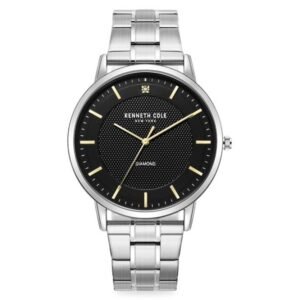 Kenneth Cole Diamond Quartz Black Dial Men's Watch KCWGG2271406