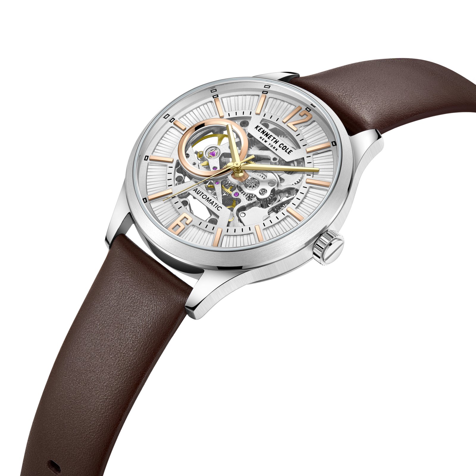 Kenneth Cole New York Automatic Silver Dial Men's Watch KCWGE2232510 - Image 2