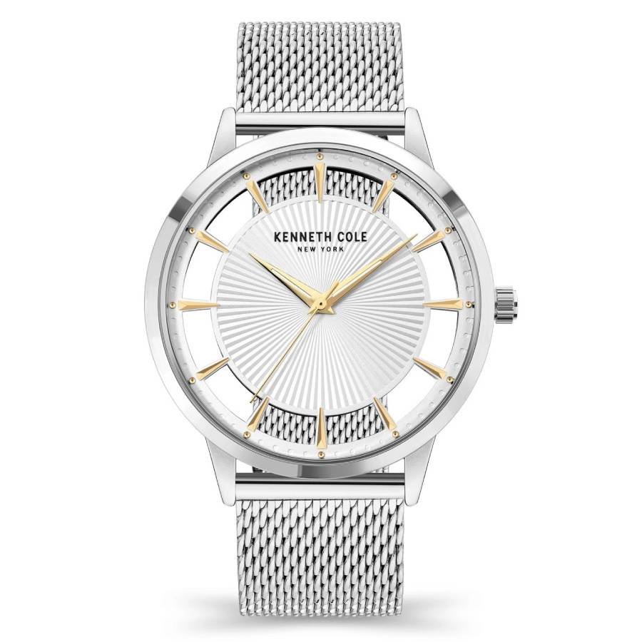 Kenneth Cole Transparency Quartz Silver Dial Men's Watch KCWGG2174702