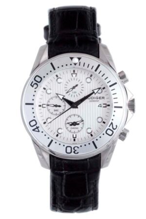 Rudiger Chemnitz Chronograph White Dial Men's Watch R2001-04-001.1L