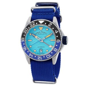 Armand Nicolet JSH GMT Automatic Batman Bezel Men's Watch A487RGU-TF-BN22481AAUU