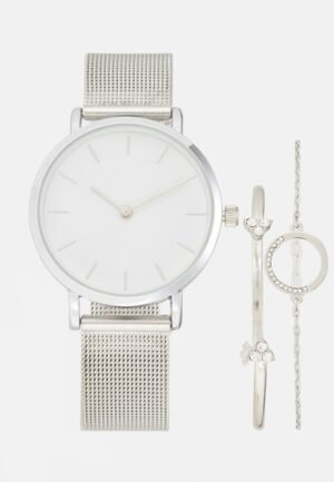 Pier One SET Watch silver coloured
