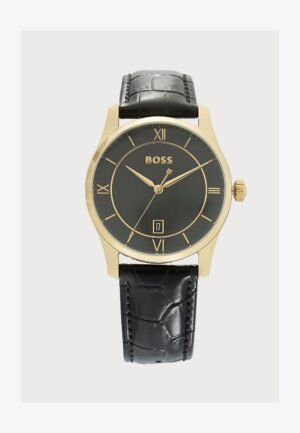 BOSS PRINCIPLE Watch black/gold coloured