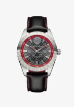 Carlo Colucci HERRENUHR AUTOMATIK CC300 Watch schwarz lederarmband