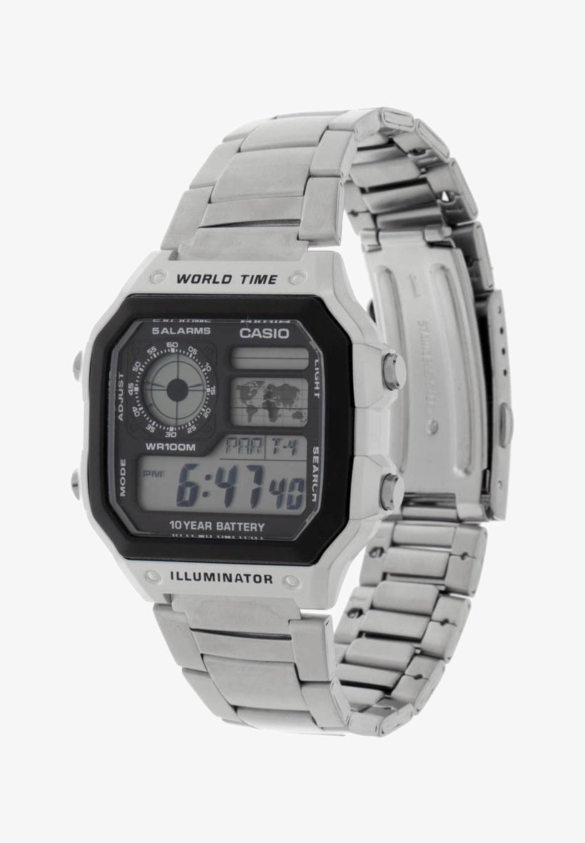 Casio Digital watch silver coloured
