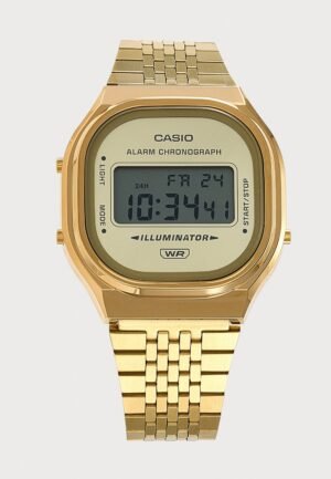 Casio UNISEX Digital watch gold coloured