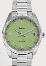 Casio UNISEX Watch silver coloured/light green