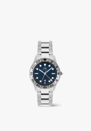 Daniel Wellington ICONIC GMT LINK BRUSHED BEZEL Watch silver