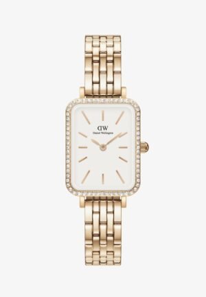 Daniel Wellington QUADRO LUMINE BEZEL LINK Watch rose gold coloured