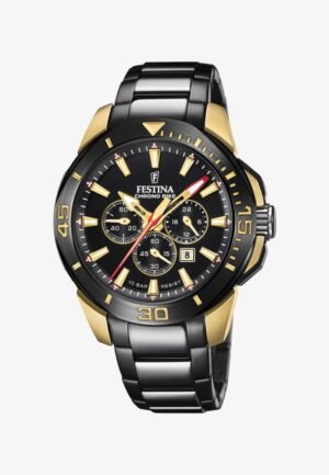 Festina SPECIAL EDITION Chronograph watch black and gold coloured
