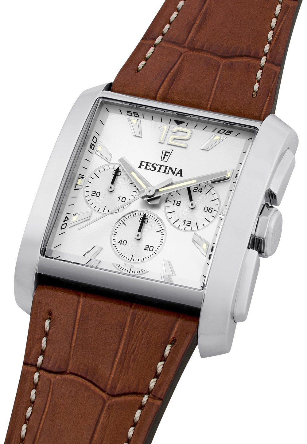 Festina TIMELESS Chronograph watch white/brown - Image 4