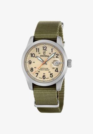 Festina FIELD SWISS MADE Watch beige green