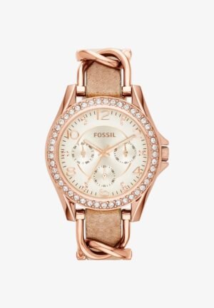 Fossil RILEY Watch rosegold coloured/light brown