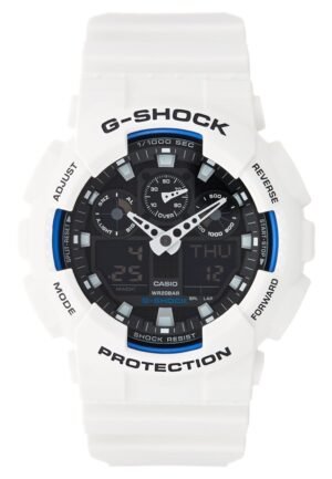 G-SHOCK GA 100B 7AER Chronograph watch white