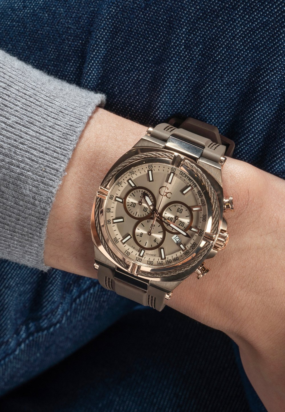 Gc Watches Gc IronClass Chrono Chronograph watch brown - Image 2