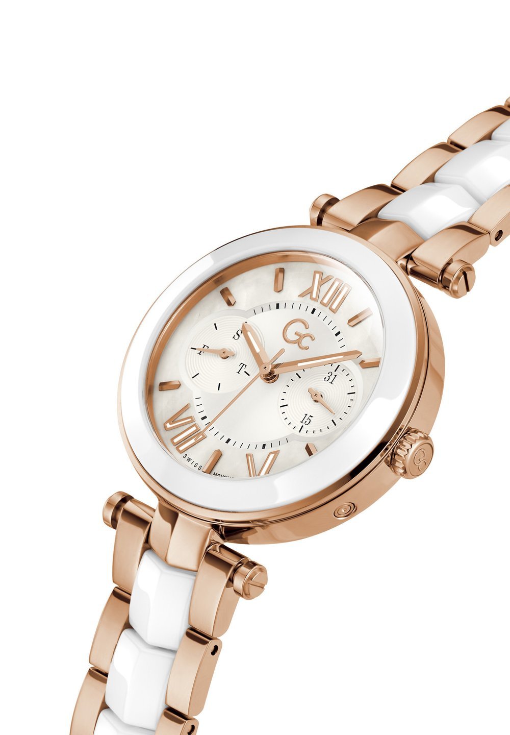 Gc Watches Gc Illusion Chronograph watch white/rose gold coloured - Image 3