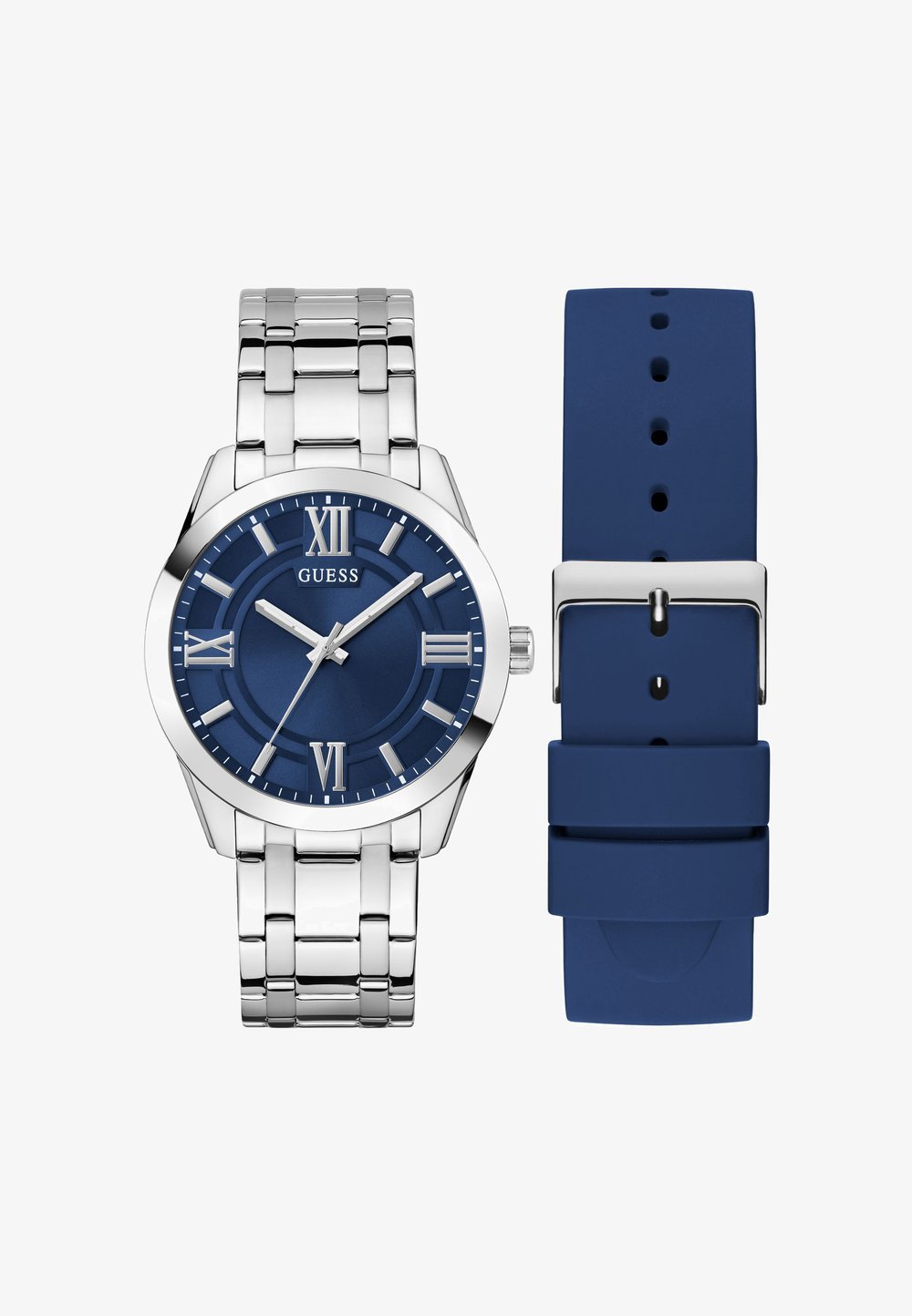 Guess ELLIOT SET Watch Silver Tone