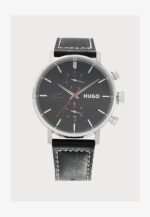 HUGO #FLY Chronograph watch silver coloured/black