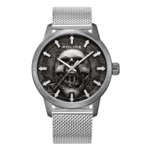 Police Raho Skull Gray Dial Watch PEWJG0005505