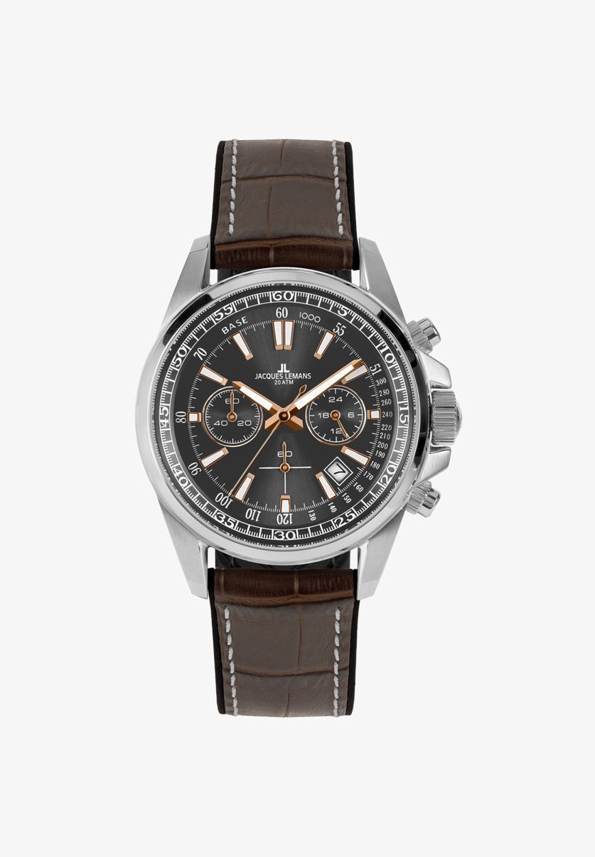 Jacques Lemans LIVERPOOL Chronograph watch brown rose gold coloured