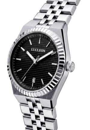 LUCLEON FLUTE Watch silver coloured black