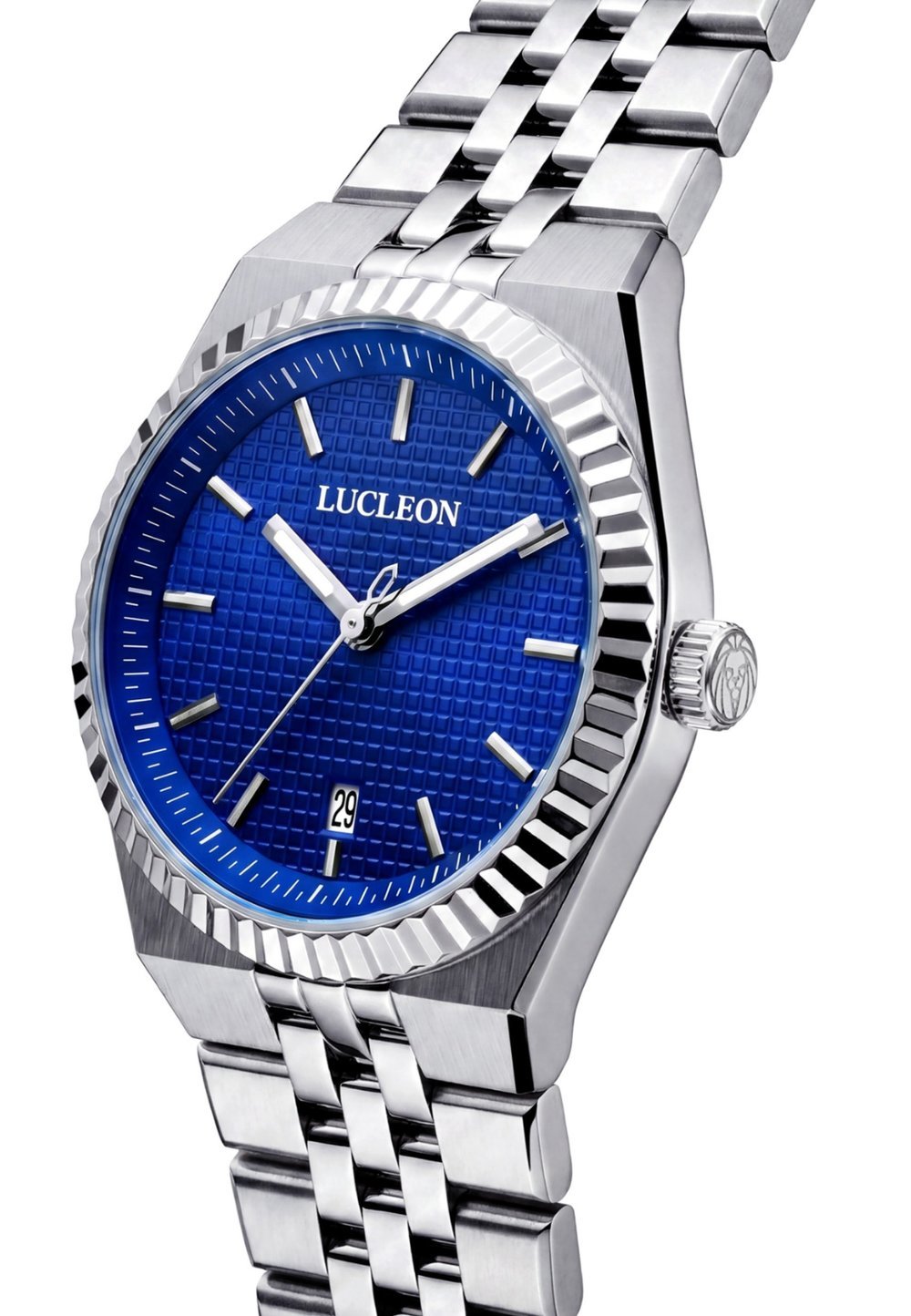 LUCLEON FLUTE Watch silver coloured blue - Image 3