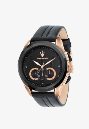 Maserati TRAGUARDO KOLLEKTION Chronograph watch schwarz rosegold blau