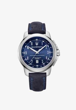Maserati Successo Kollektion Watch blau und silberfarben