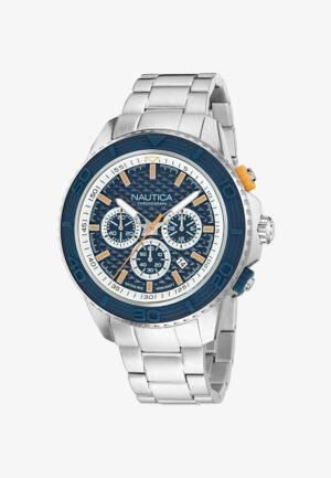Nautica ONE Chronograph watch silver tone