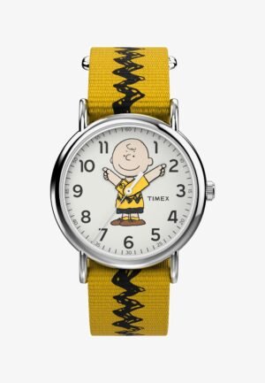 Timex Peanuts Weekender Charlie Brown Watch yellow