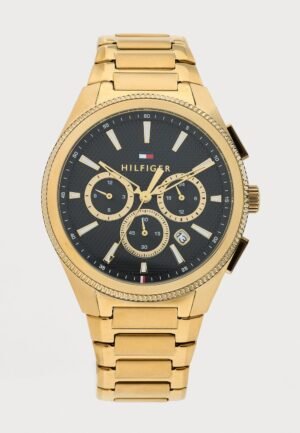 Tommy Hilfiger Chronograph watch gold coloured/black