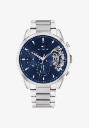 Tommy Hilfiger Chronograph watch - silver coloured blue
