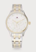 Tommy Hilfiger GIANNA UNISEX Chronograph watch silver coloured/white,/gold coloured