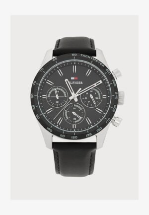 Tommy Hilfiger HAMPTON Chronograph watch silver coloured/black