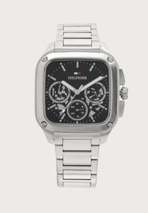 Tommy Hilfiger HERALD SKELETON Chronograph watch silver coloured/black
