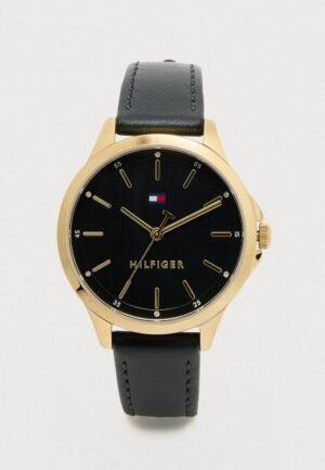 Tommy Hilfiger Watch gold coloured/black